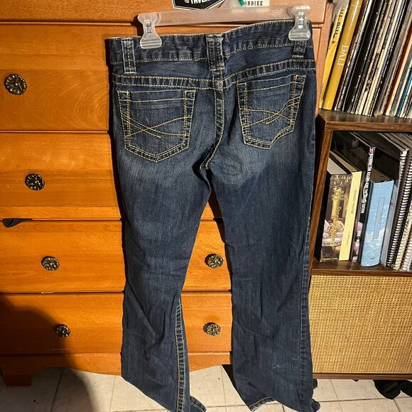 Aéropostale “Hailey” Skinny Flare Jeans – Dark Wash (Women’s 3/4 Regular) - Picture 4 of 4